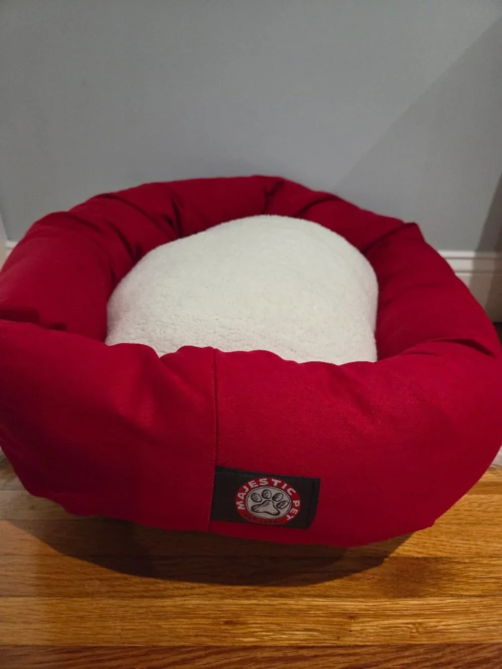 Majestic Pet Sherpa Bagel Bolster Dog Bed